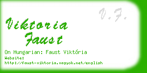 viktoria faust business card