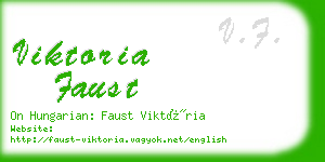 viktoria faust business card